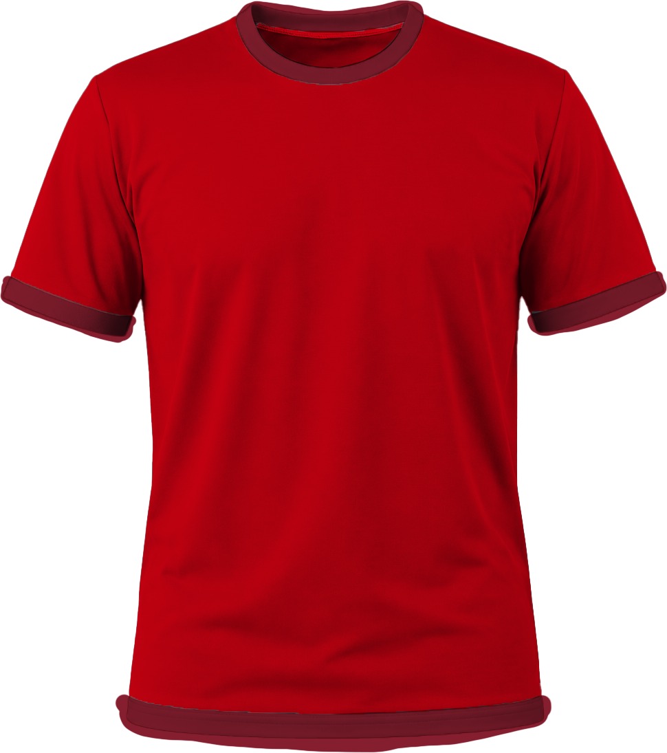 Ringer Unisex Crew Neck T-shirt, Fitted Short Sleeve, Birdseye - Image 3
