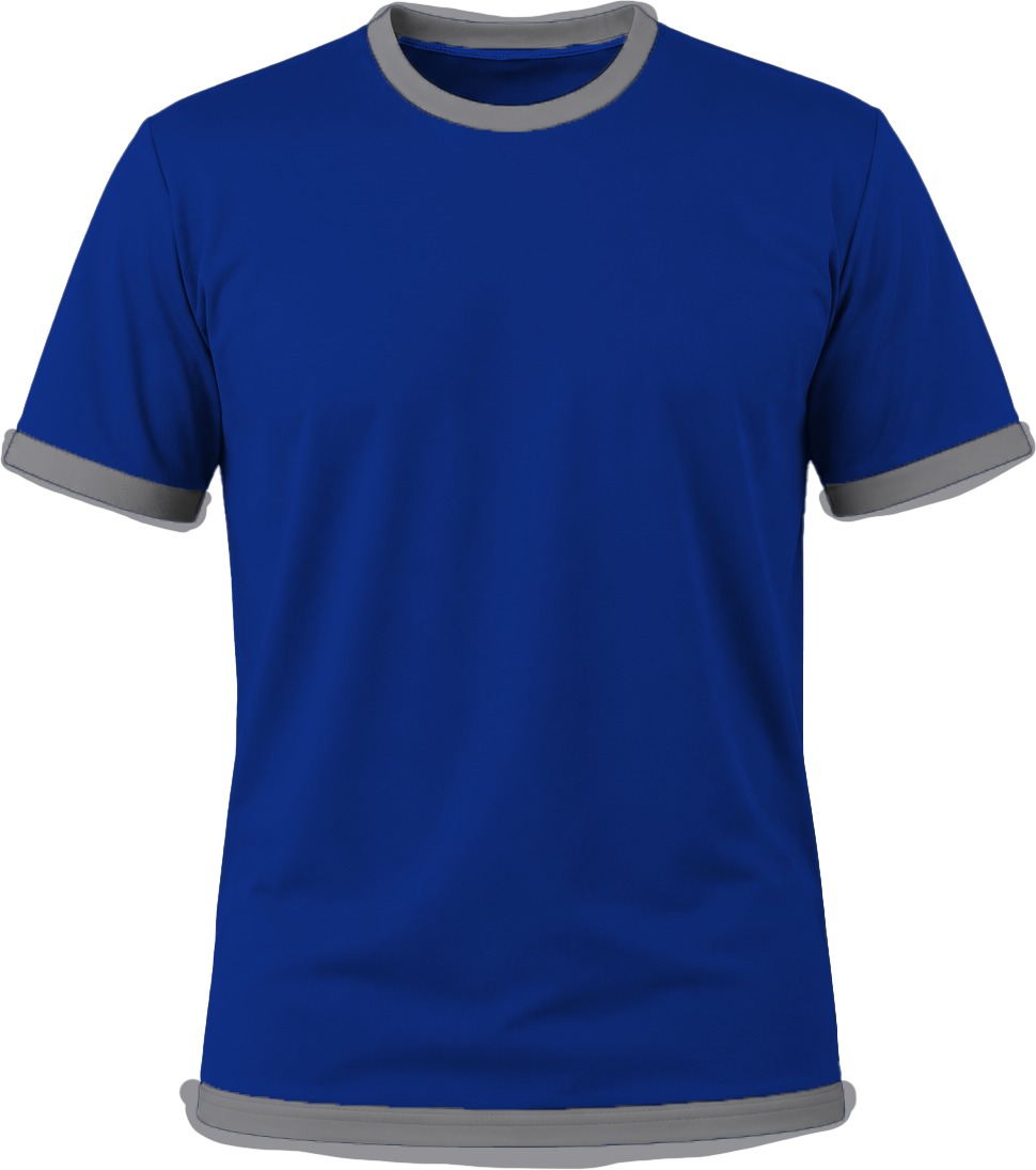 Ringer Unisex Crew Neck T-shirt, Fitted Short Sleeve, Birdseye - Image 4