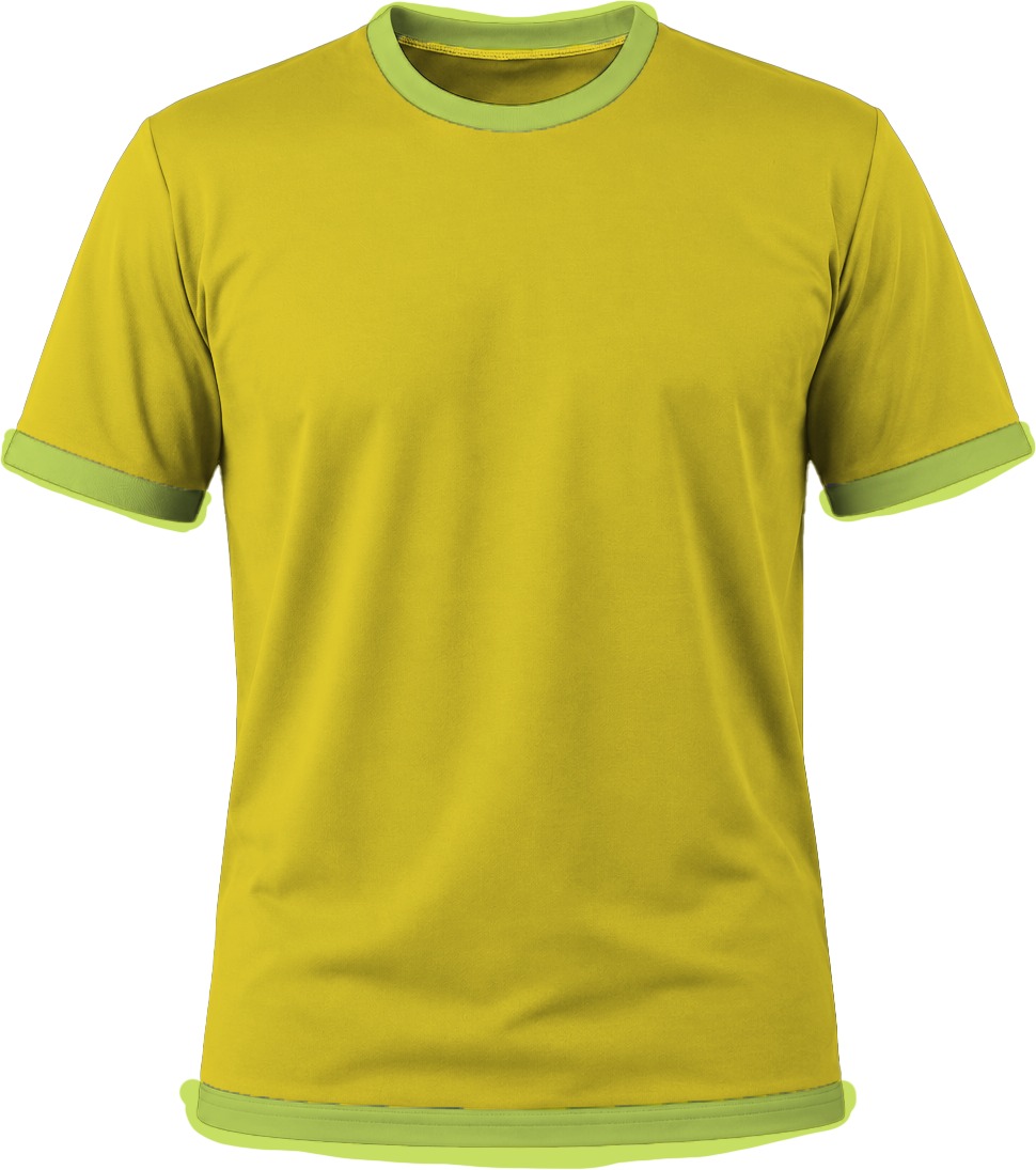 Ringer Unisex Crew Neck T-shirt, Fitted Short Sleeve, Birdseye - Image 5