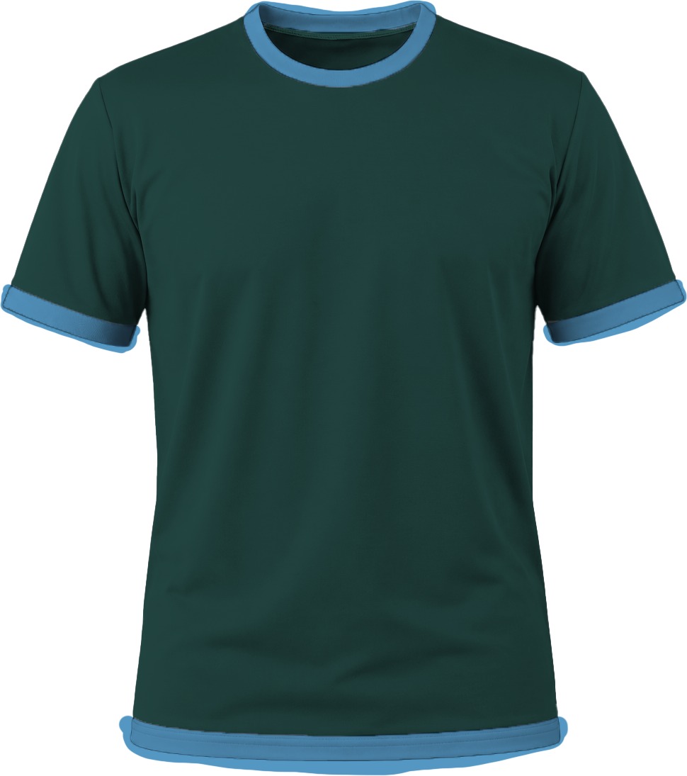 Ringer Unisex Crew Neck T-shirt, Fitted Short Sleeve, Birdseye - Image 7
