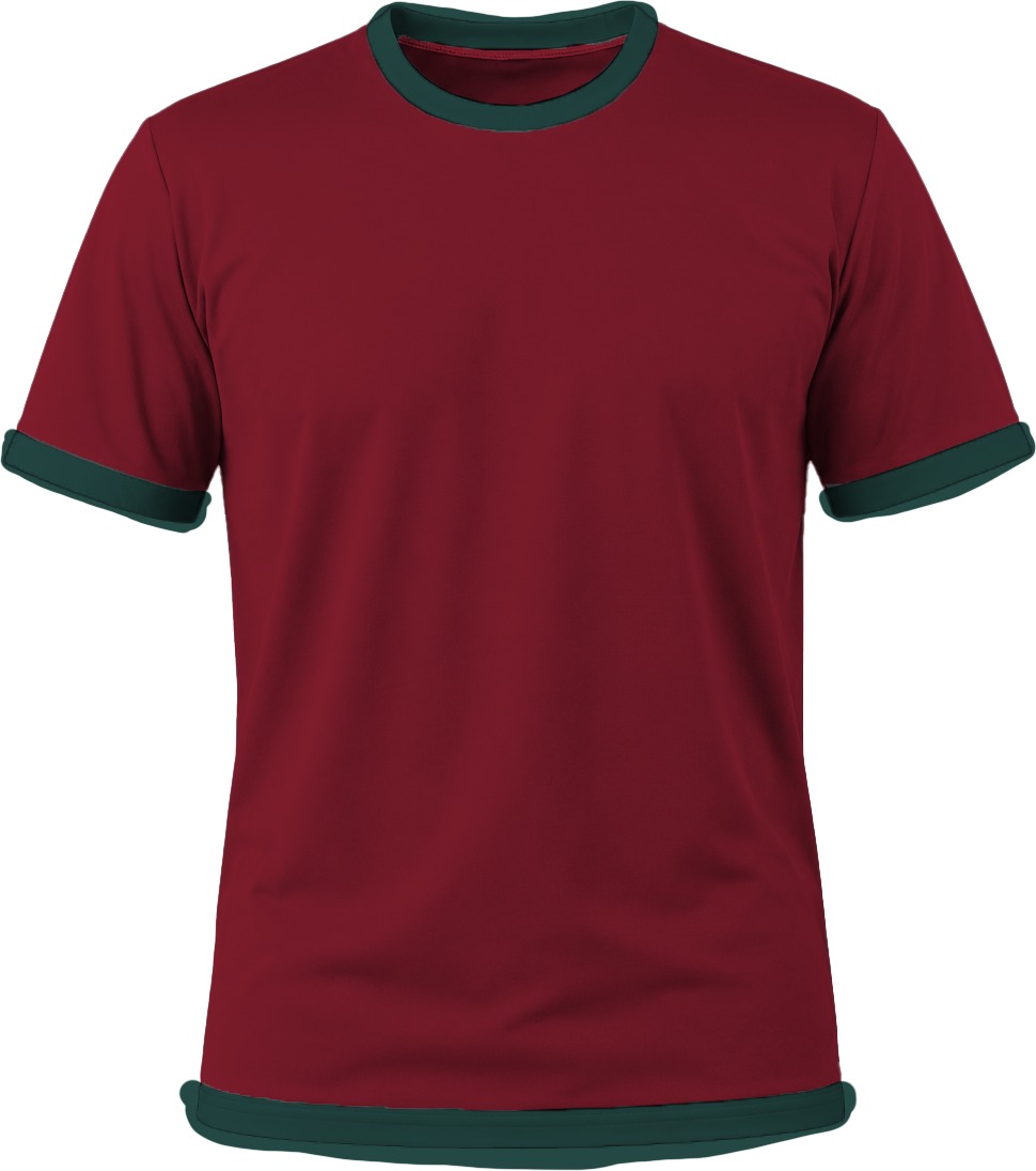 Ringer Unisex Crew Neck T-shirt, Fitted Short Sleeve, Birdseye - Image 8