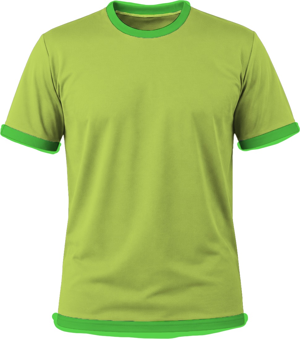 Ringer Unisex Crew Neck T-shirt, Fitted Short Sleeve, Birdseye - Image 9