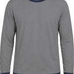 Ringer Unisex Crew Neck T-shirt, Raglan Long Sleeve, Birdseye