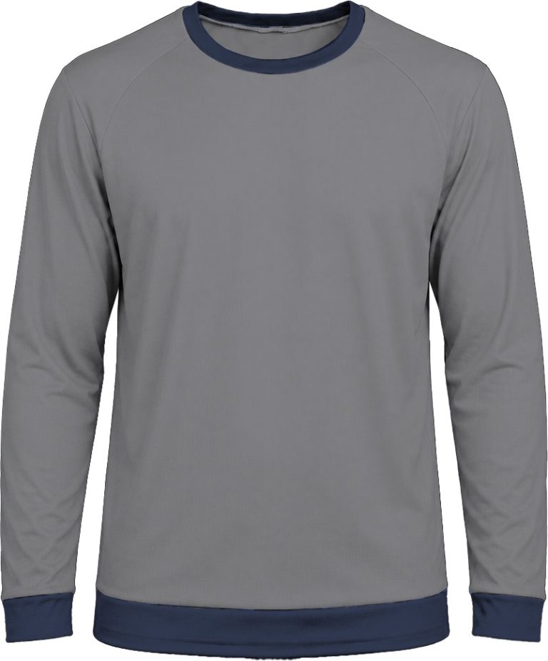 Ringer Unisex Crew Neck T-shirt, Raglan Long Sleeve, Birdseye