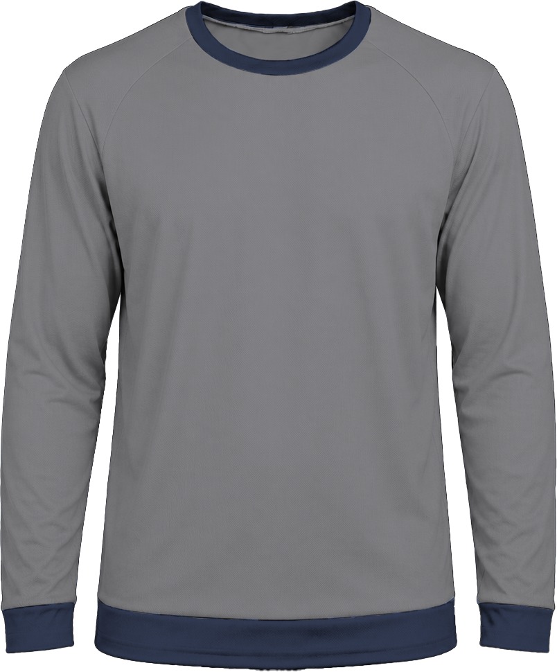 Ringer Unisex Crew Neck T-shirt, Raglan Long Sleeve, Birdseye