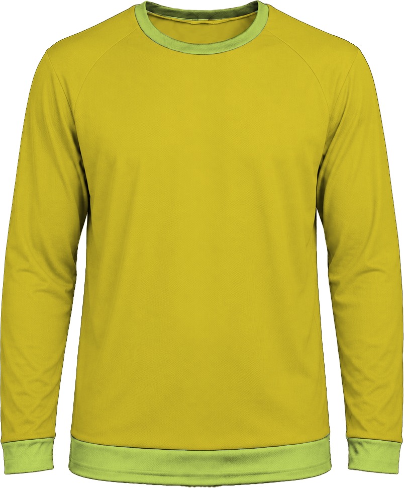 Ringer Unisex Crew Neck T-shirt, Raglan Long Sleeve, Birdseye - Image 2