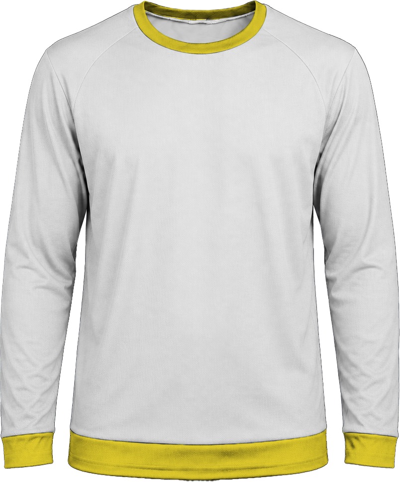 Ringer Unisex Crew Neck T-shirt, Raglan Long Sleeve, Birdseye - Image 4