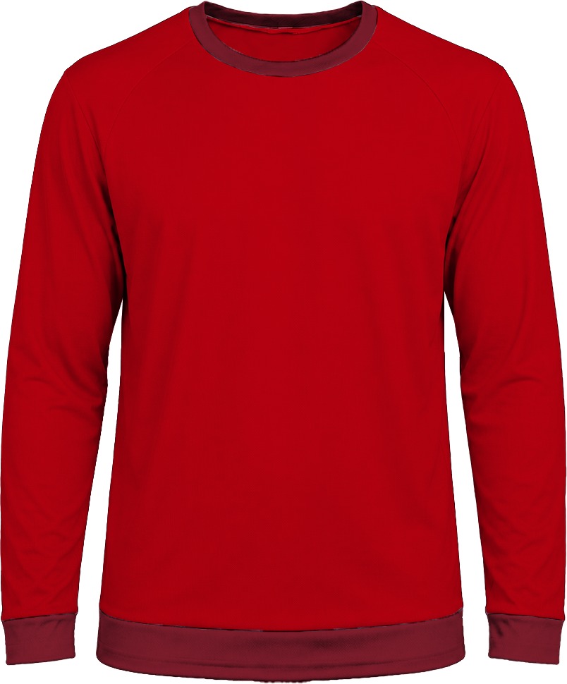 Ringer Unisex Crew Neck T-shirt, Raglan Long Sleeve, Birdseye - Image 6