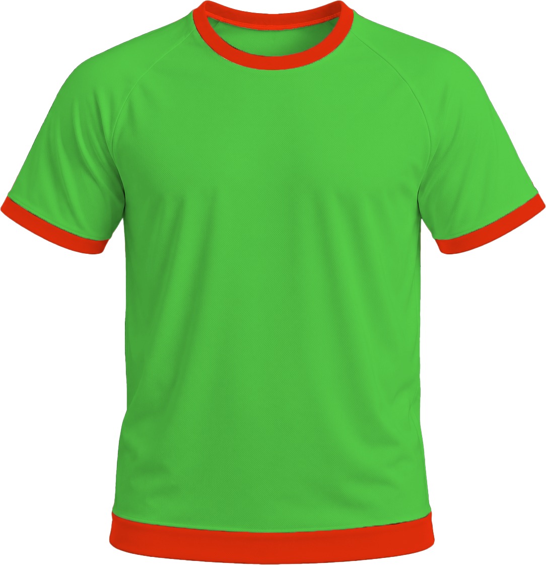 Ringer Unisex Crew Neck T-shirt, Raglan Short Sleeve, Birdseye
