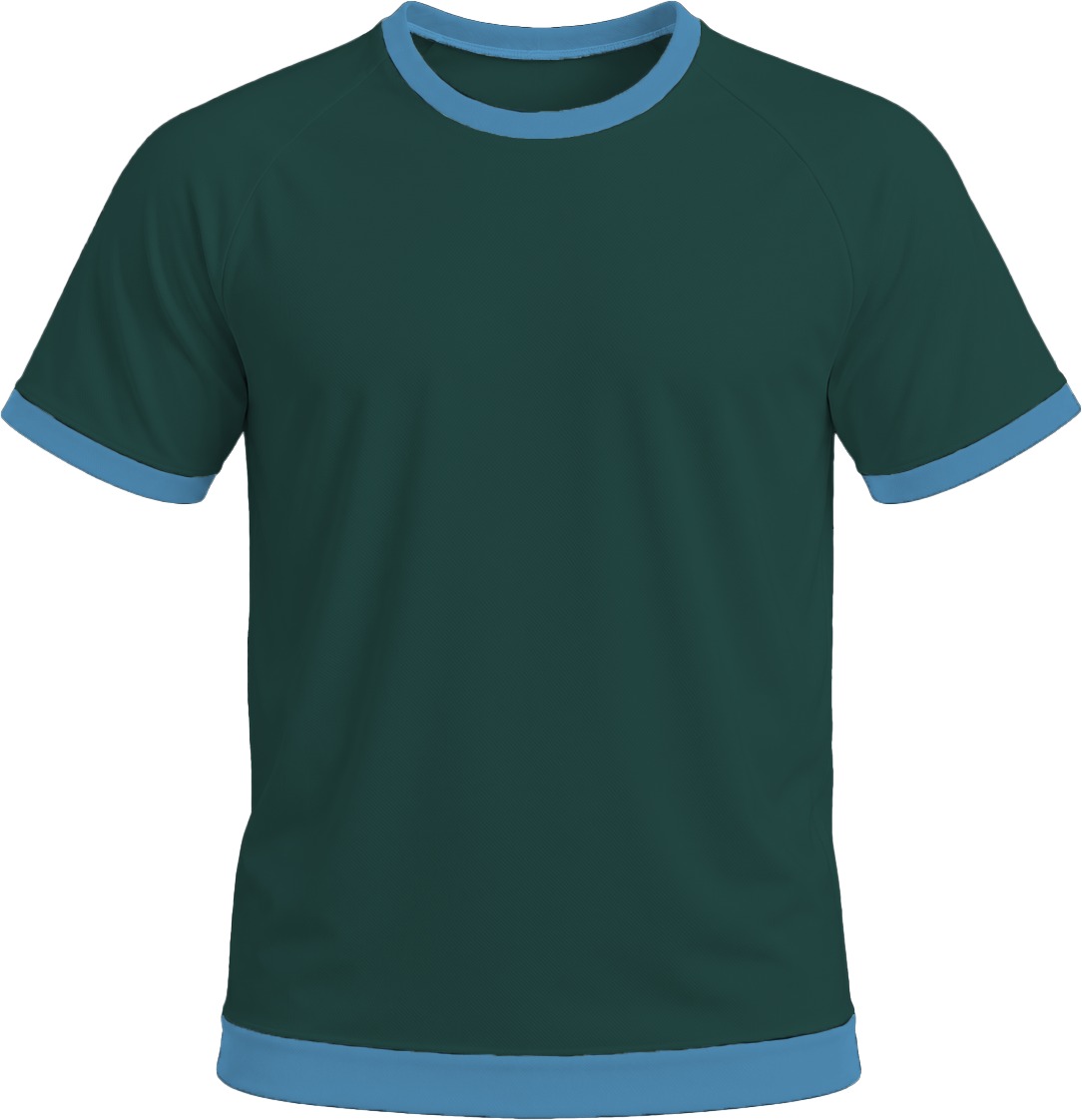Ringer Unisex Crew Neck T-shirt, Raglan Short Sleeve, Birdseye - Image 10
