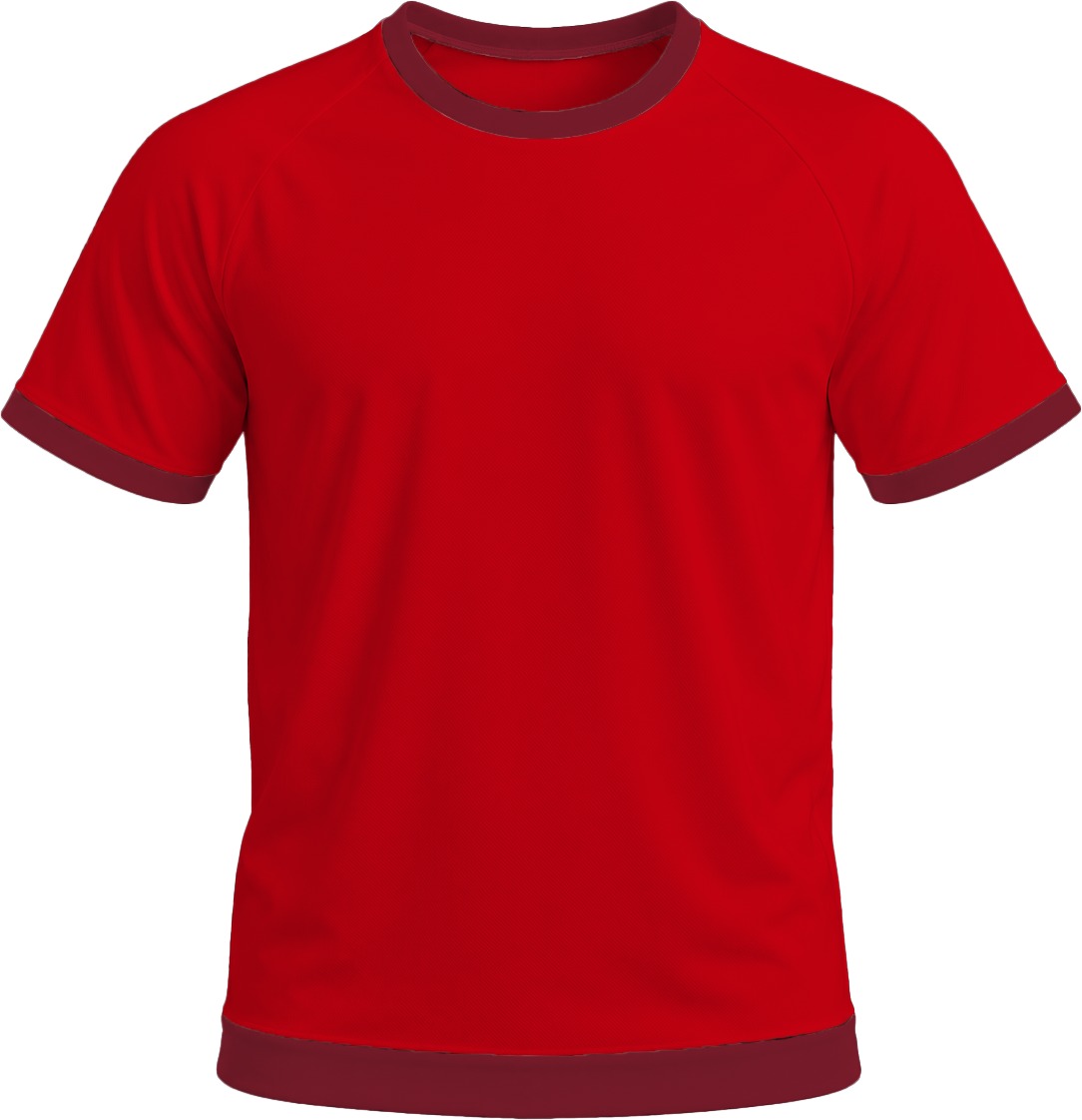 Ringer Unisex Crew Neck T-shirt, Raglan Short Sleeve, Birdseye - Image 6