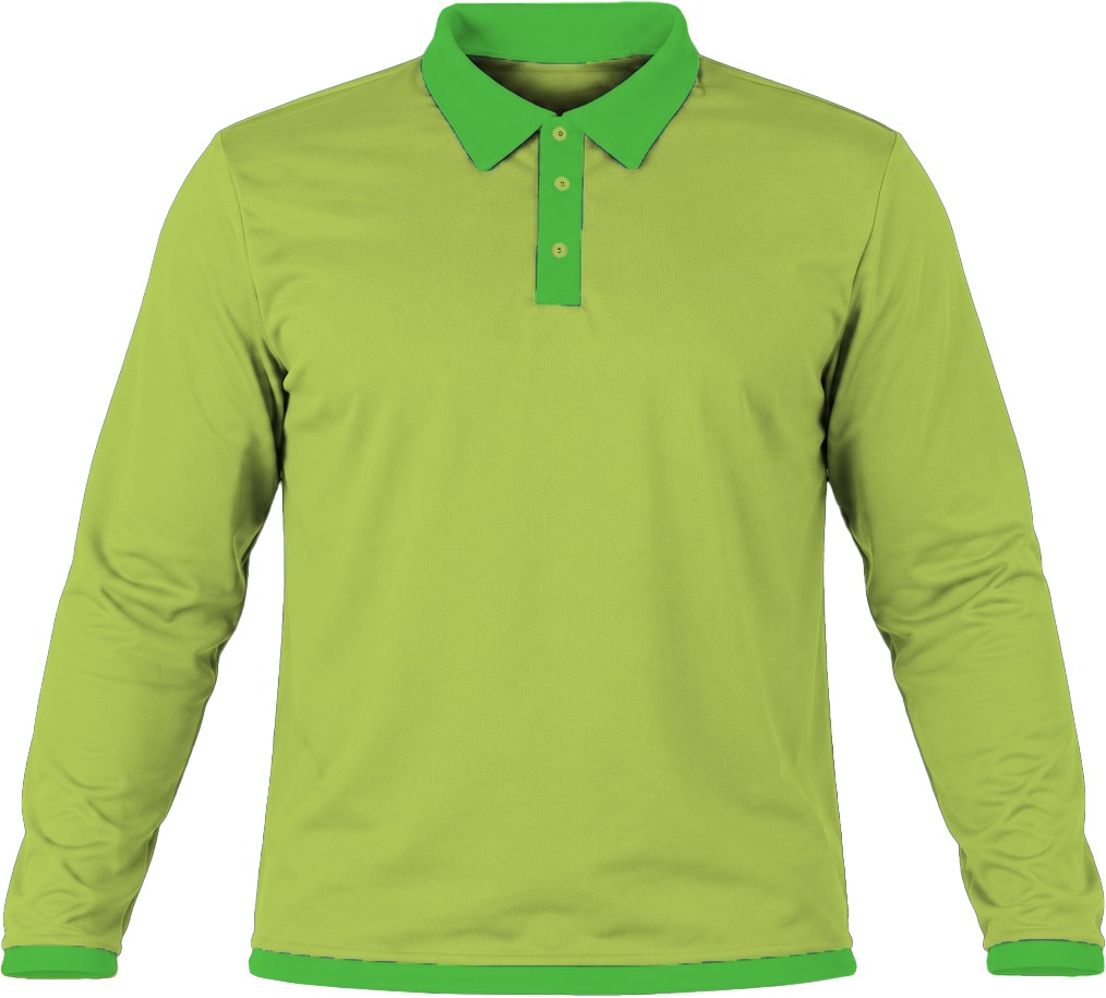 Ringer Unisex Golf Shirt, Fitted Long Sleeve, Birdseye