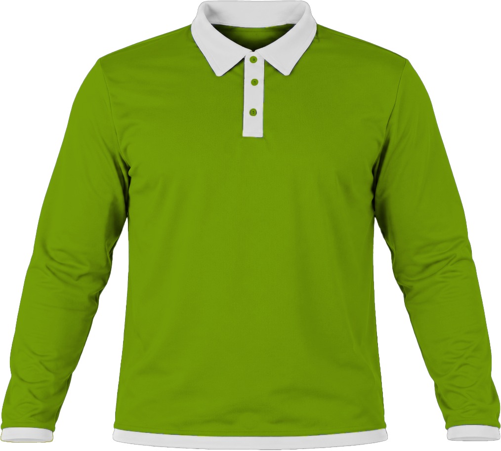 Ringer Unisex Golf Shirt, Fitted Long Sleeve, Birdseye - Image 12