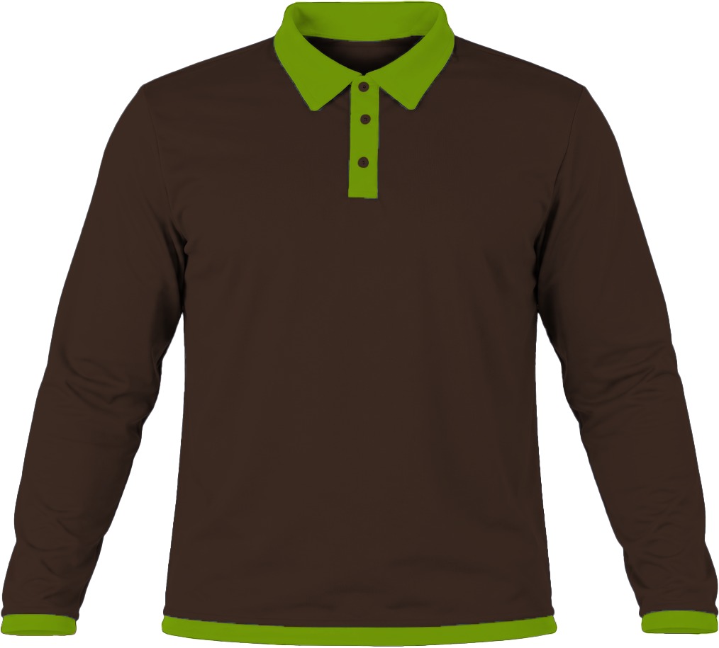 Ringer Unisex Golf Shirt, Fitted Long Sleeve, Birdseye - Image 16
