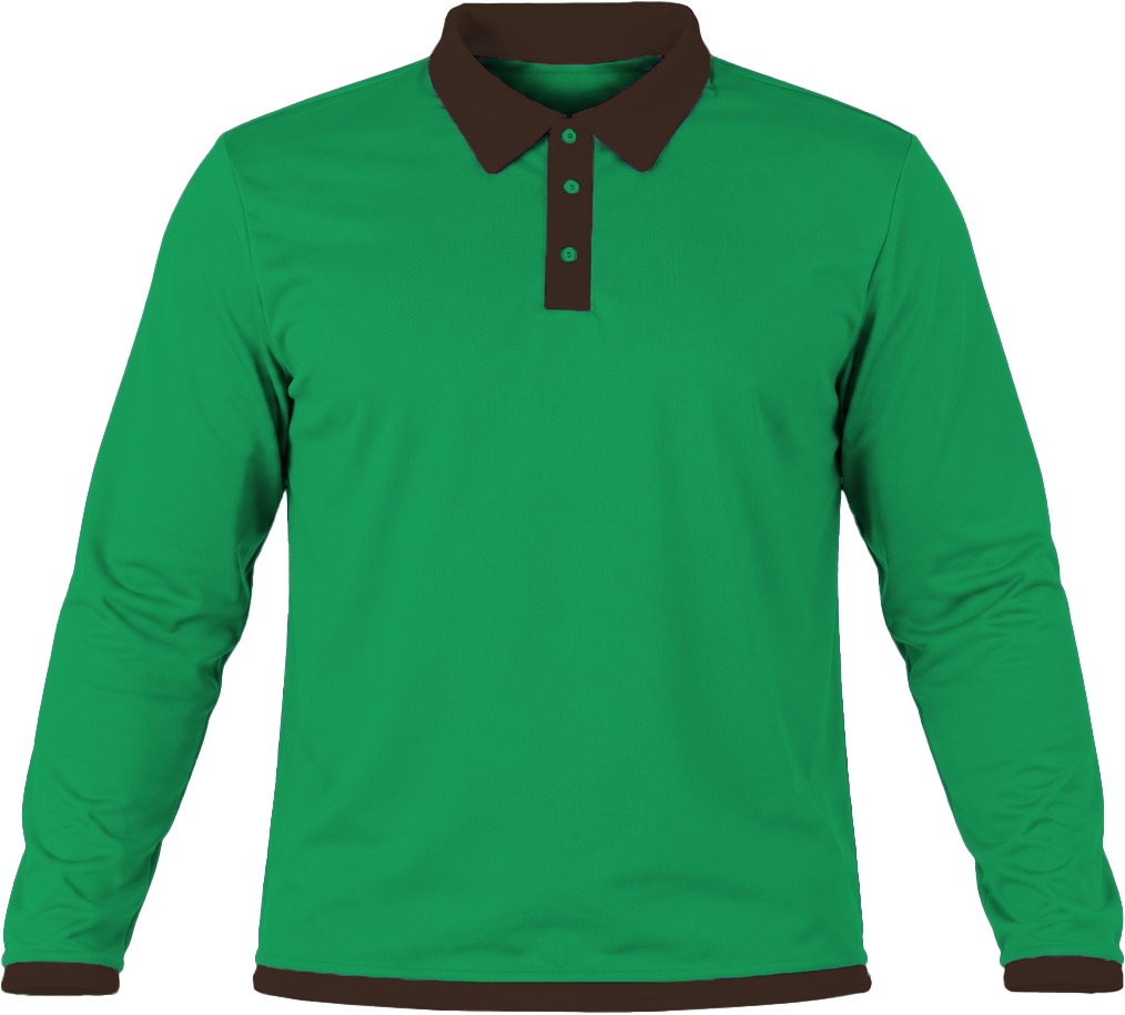Ringer Unisex Golf Shirt, Fitted Long Sleeve, Reverse Birdseye - Image 13