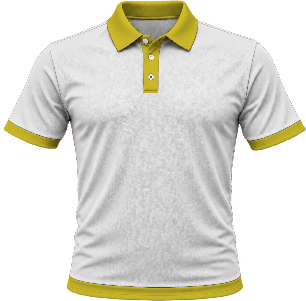 Ringer Unisex Golf Shirt, Fitted Short Sleeve, Birdseye