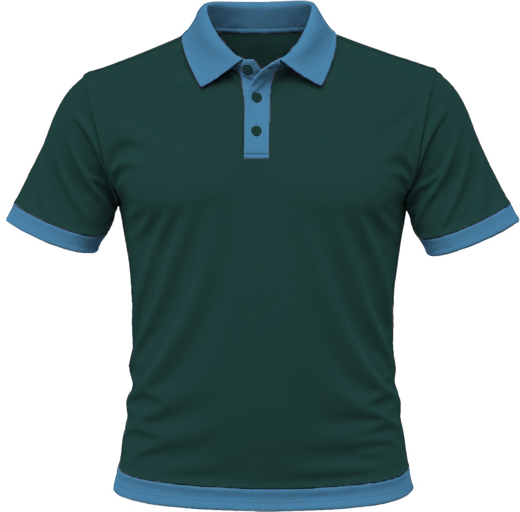 Ringer Unisex Golf Shirt, Fitted Short Sleeve, Birdseye - Image 2