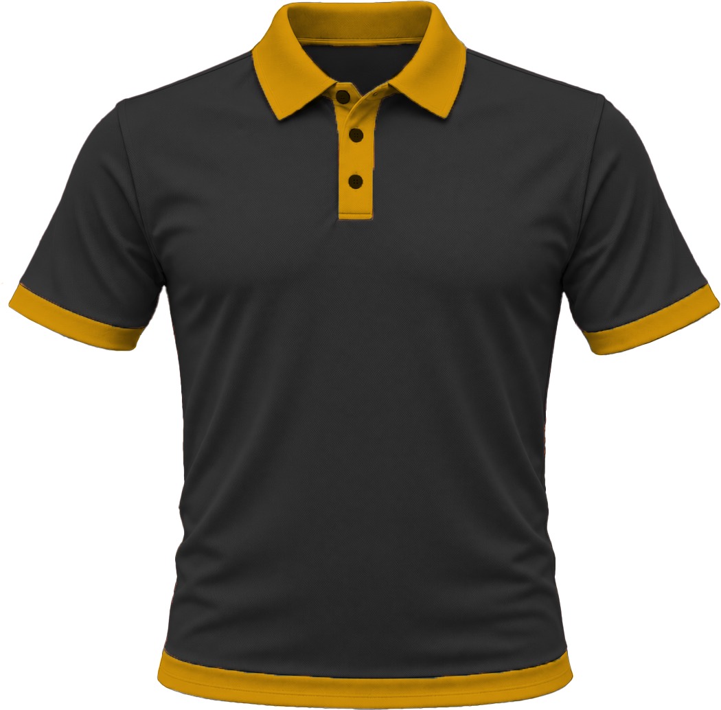 Ringer Unisex Golf Shirt, Fitted Short Sleeve, Birdseye - Image 3