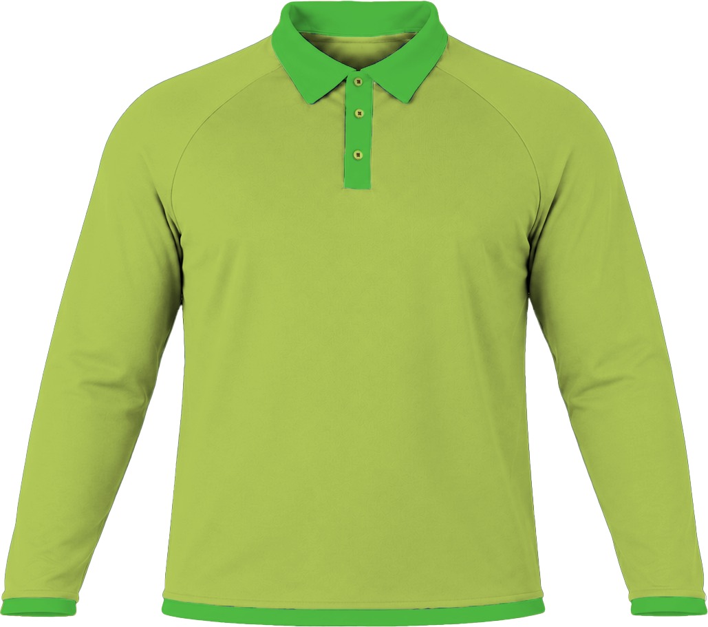 Ringer Unisex Golf Shirt, Raglan Long Sleeve, Birdseye - Image 10