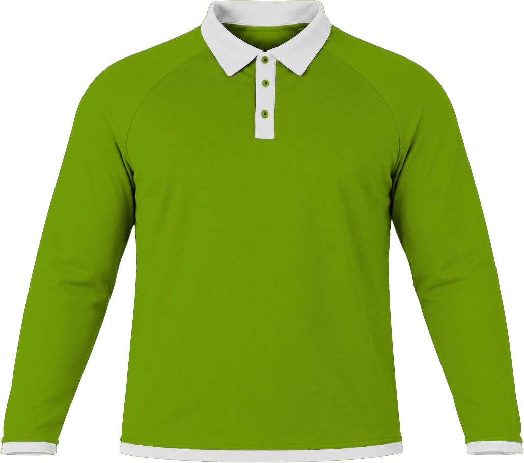 Ringer Unisex Golf Shirt, Raglan Long Sleeve, Birdseye - Image 15