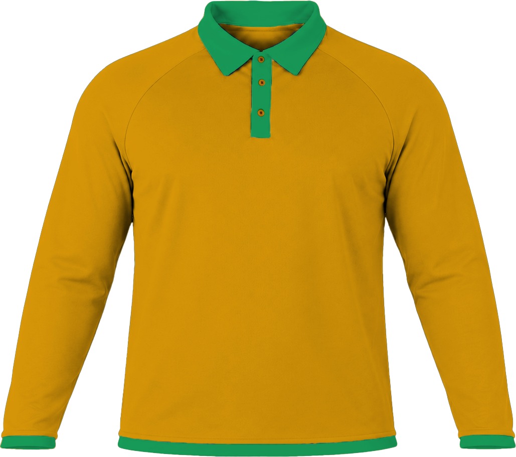 Ringer Unisex Golf Shirt, Raglan Long Sleeve, Birdseye - Image 16