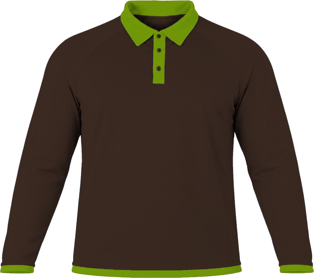 Ringer Unisex Golf Shirt, Raglan Long Sleeve, Birdseye - Image 17