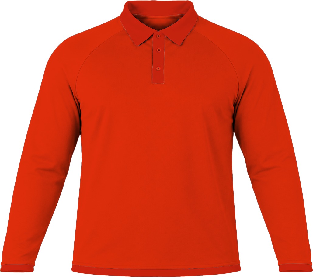Ringer Unisex Golf Shirt, Raglan Long Sleeve, Birdseye - Image 8