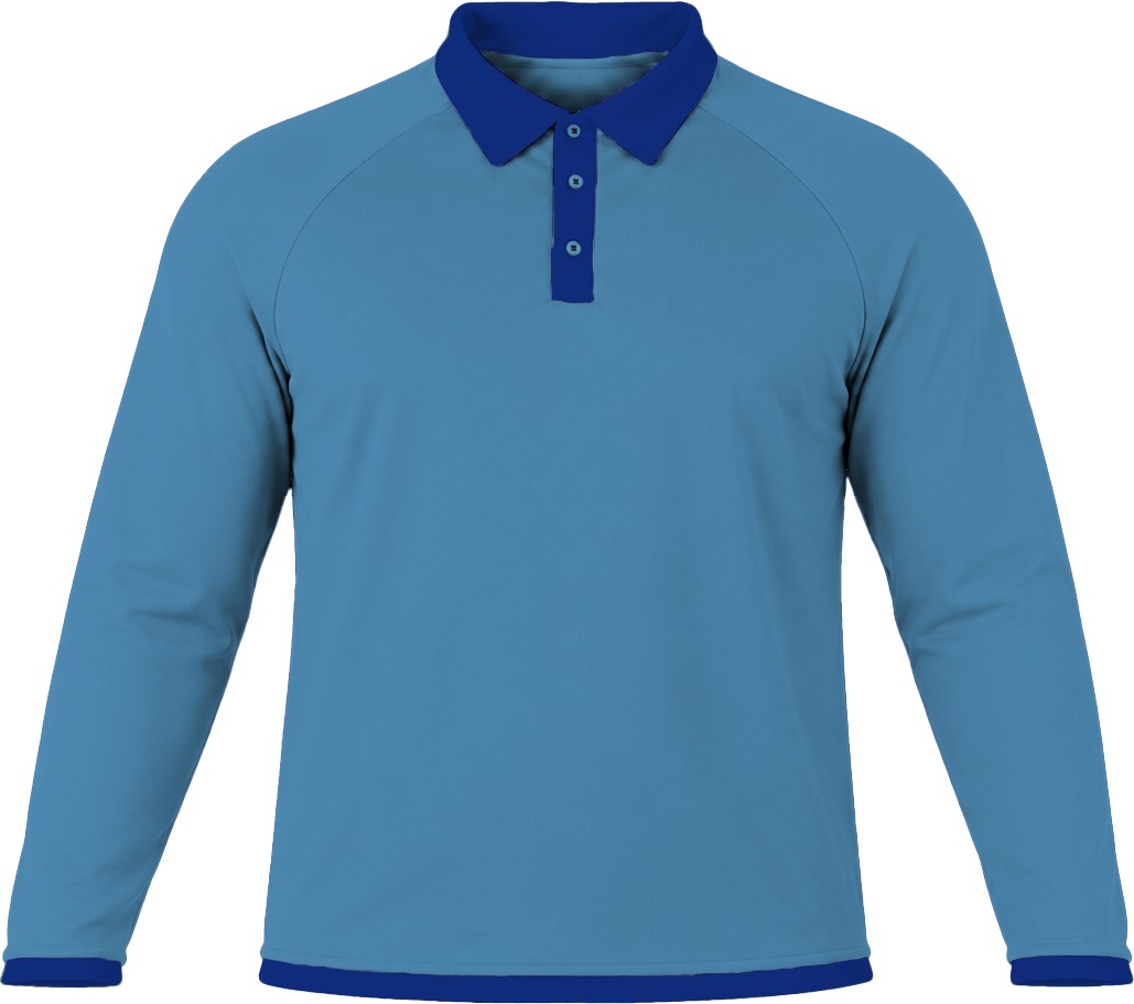 Ringer Unisex Golf Shirt, Raglan Long Sleeve, Birdseye - Image 9