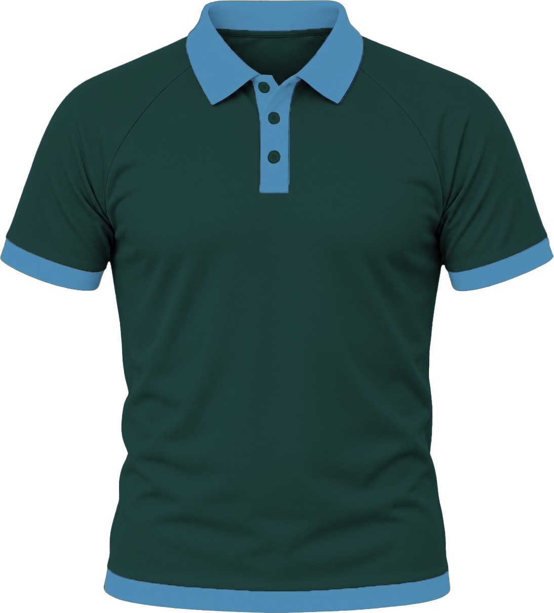 Ringer Unisex Golf Shirt, Raglan Short Sleeve, Birdseye - Image 11