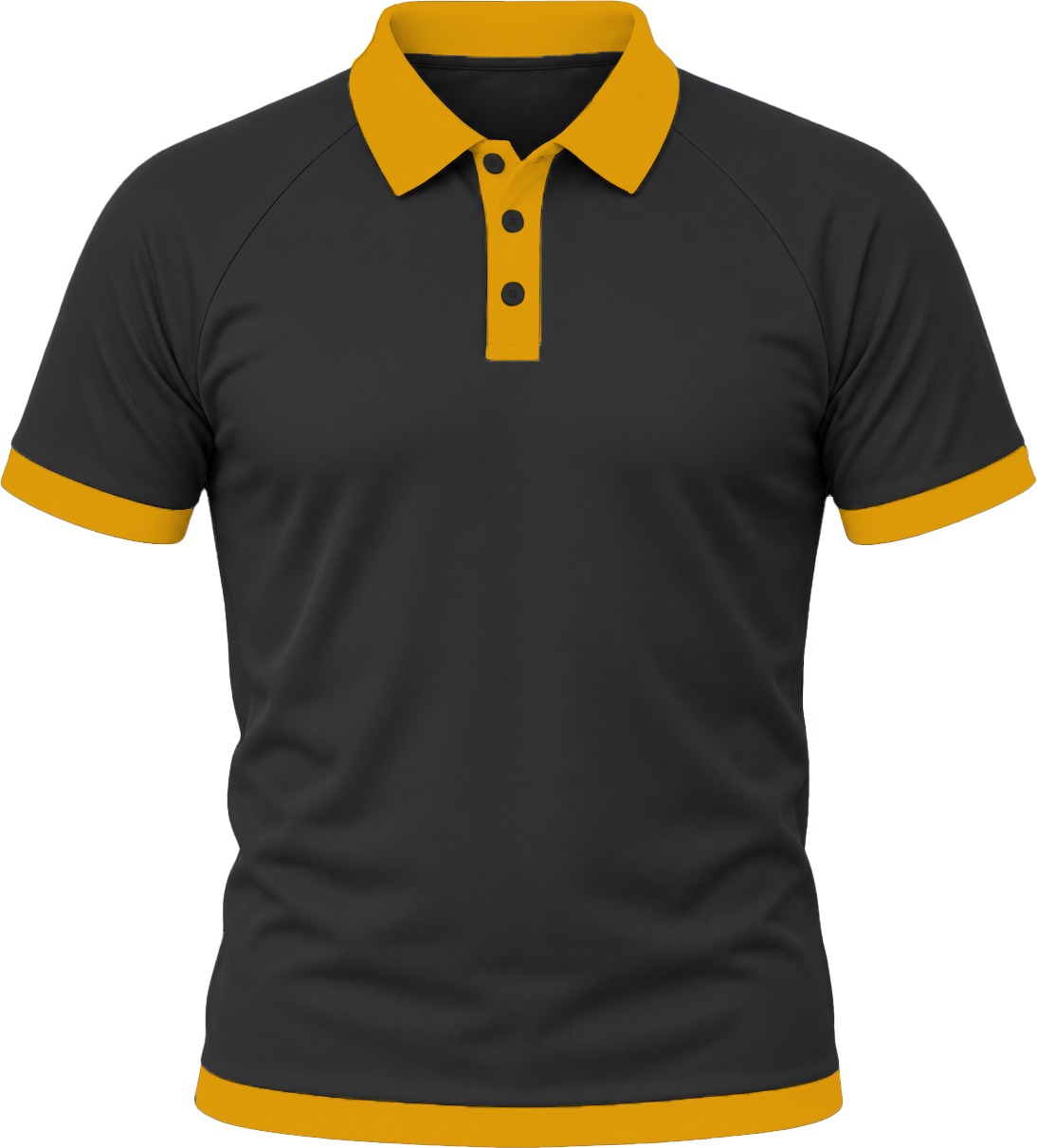 Ringer Unisex Golf Shirt, Raglan Short Sleeve, Birdseye - Image 13