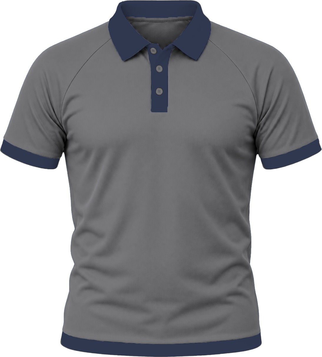 Ringer Unisex Golf Shirt, Raglan Short Sleeve, Birdseye - Image 15