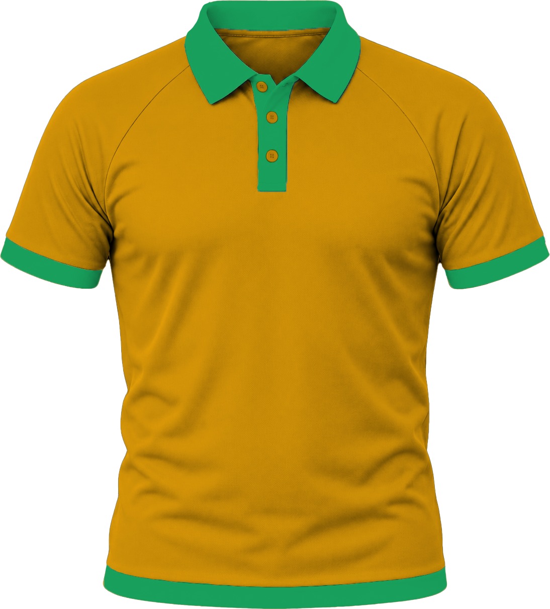 Ringer Unisex Golf Shirt, Raglan Short Sleeve, Birdseye - Image 18