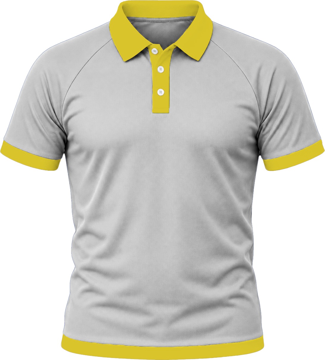 Ringer Unisex Golf Shirt, Raglan Short Sleeve, Birdseye - Image 2