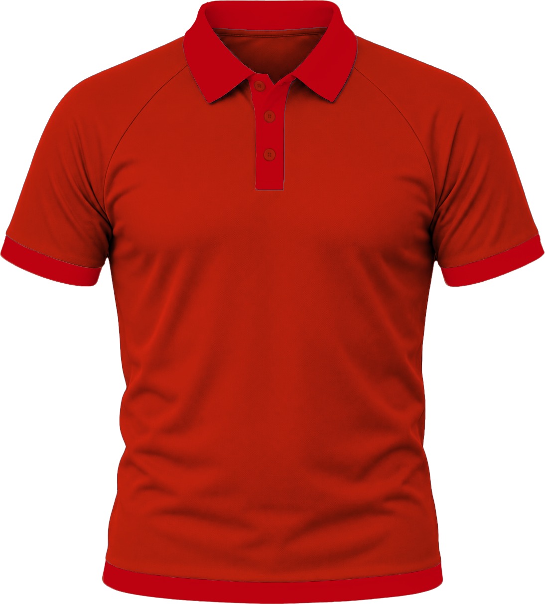 Ringer Unisex Golf Shirt, Raglan Short Sleeve, Birdseye - Image 6