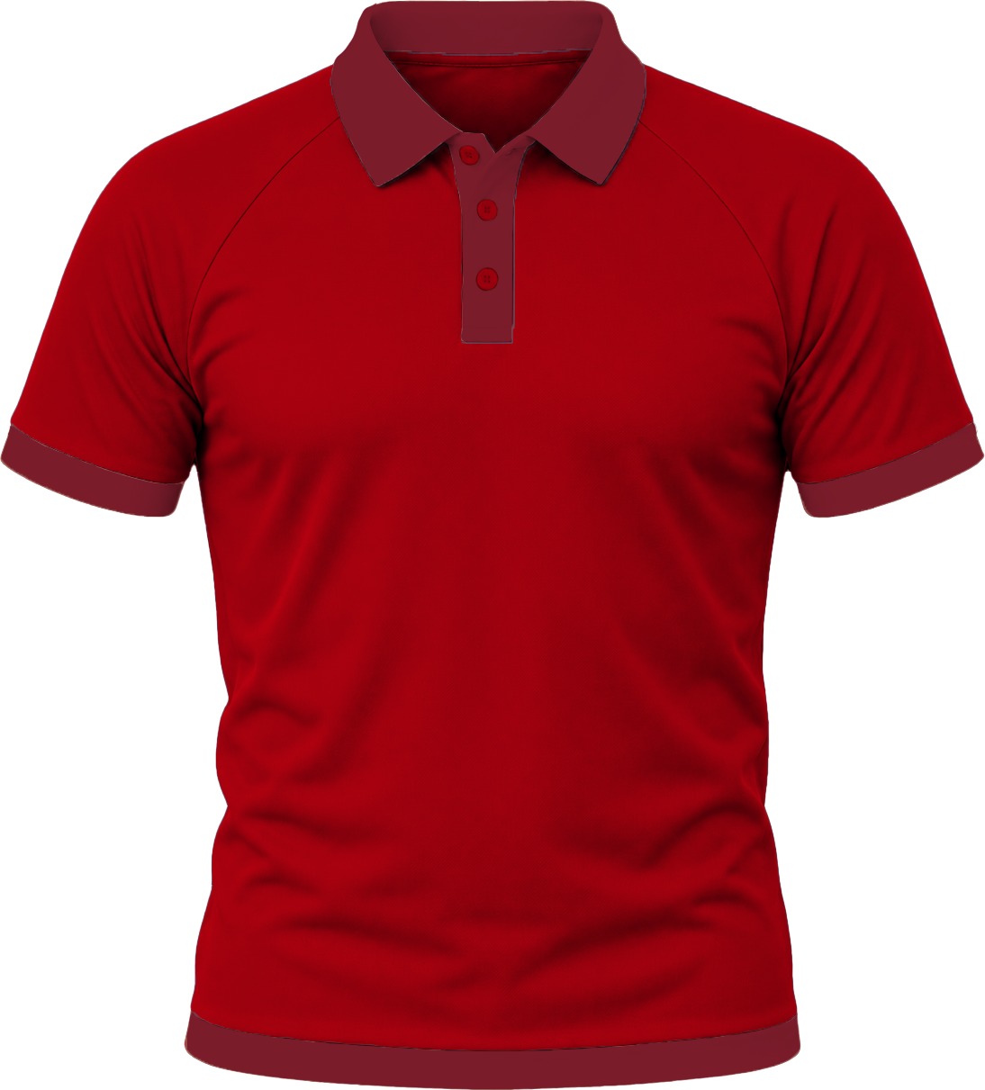 Ringer Unisex Golf Shirt, Raglan Short Sleeve, Birdseye - Image 8