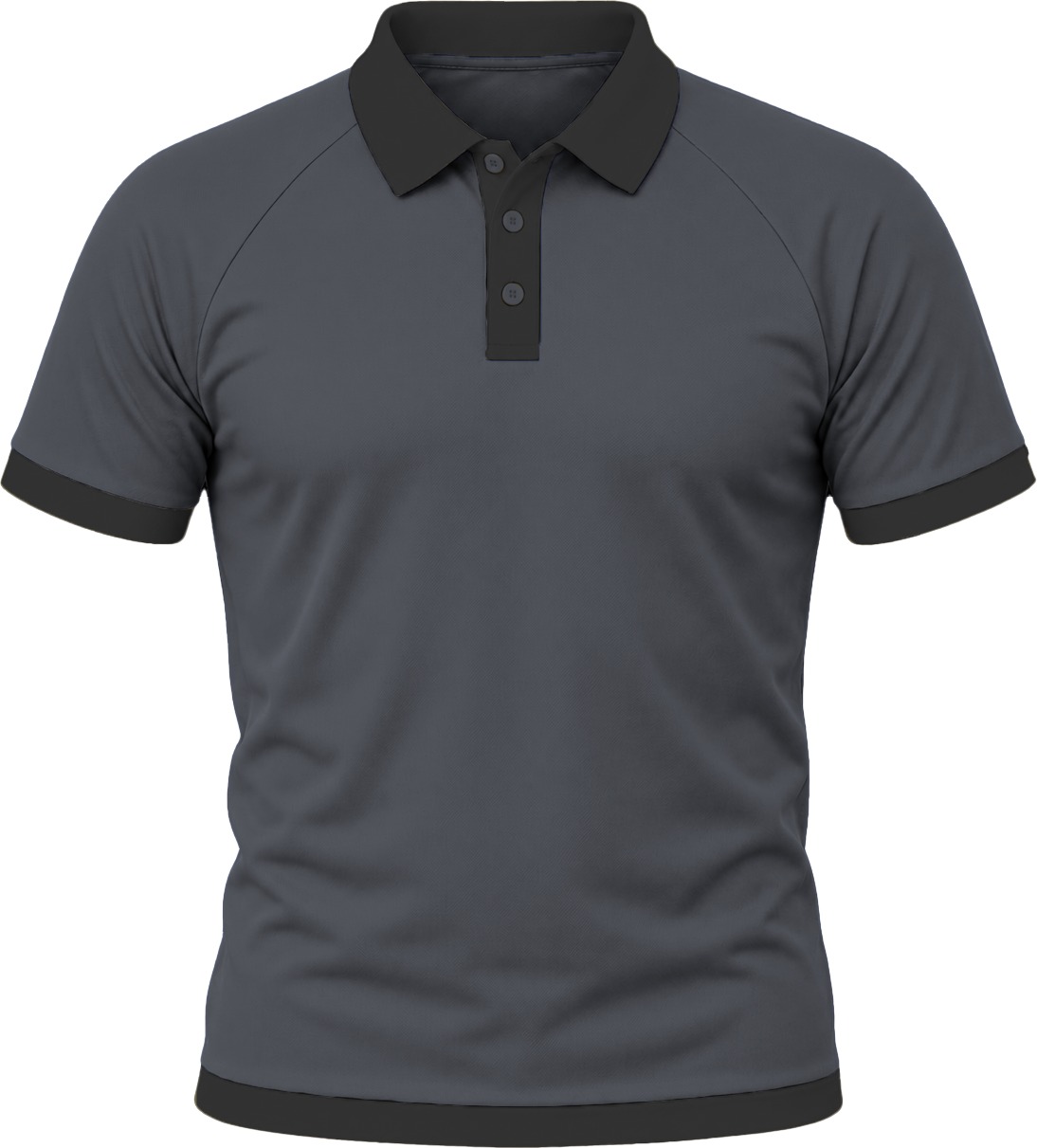 Ringer Unisex Golf Shirt, Raglan Short Sleeve, Birdseye - Image 9