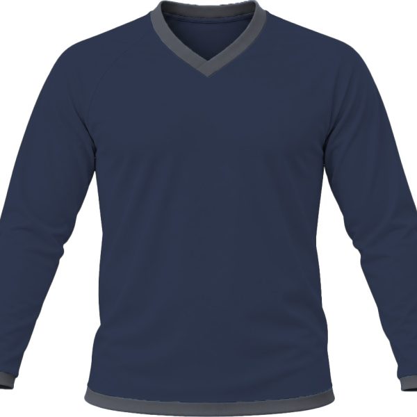 Ringer Unisex V-Neck T-shirt, Raglan Long Sleeve, Birdseye