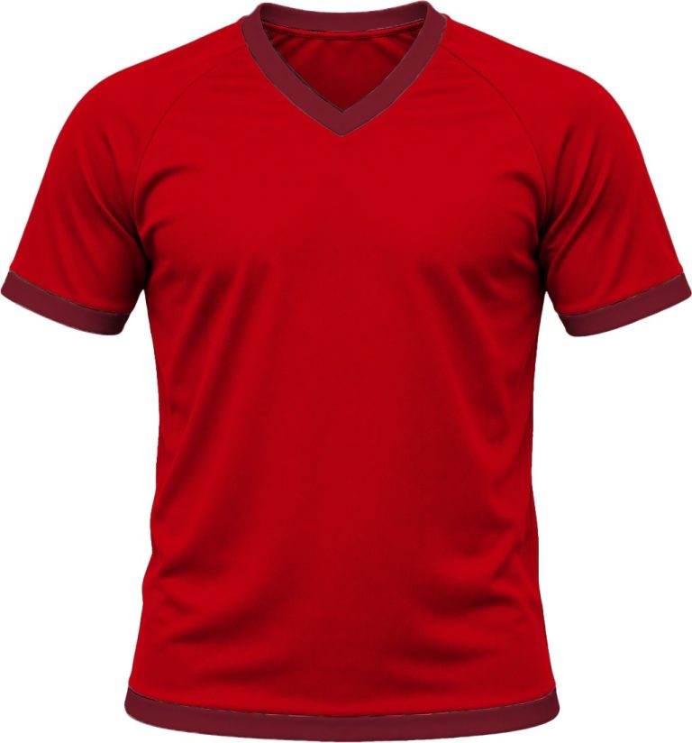 Ringer Unisex V-Neck T-shirt, Raglan Short Sleeve, Reverse Birdseye