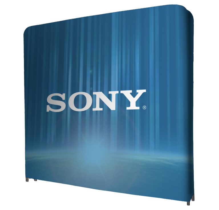 Freestanding Box Banner Double Sided Print 2500 X 2280 X 300mm