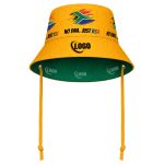 Bustle Reversible Bucket Hat With Personalised Branded Petersham Ties