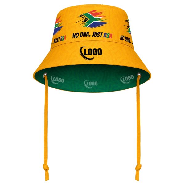 Bustle Reversible Bucket Hat With Personalised Branded Petersham Ties