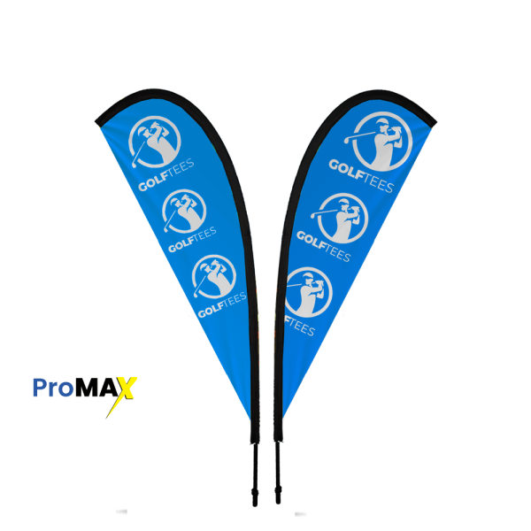 ProMAX Teardrop Banner 2m Double sided, Complete