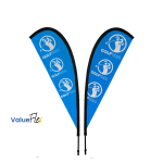 ValueFLEX Teardrop Banner 2m Double sided, Complete