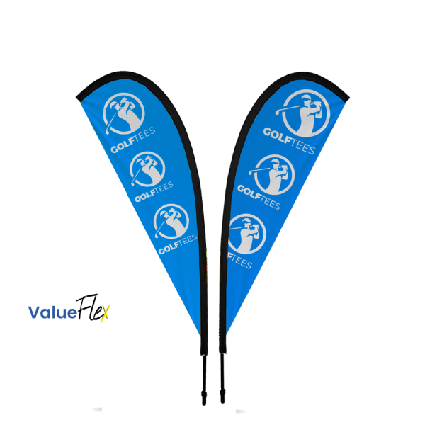 ValueFLEX Teardrop Banner 2m Double sided, Complete