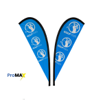 ProMAX Teardrop Banner 2m Double sided, Skin Only