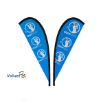 ValueFLEX Teardrop Banner 2m Double sided, Skin Only