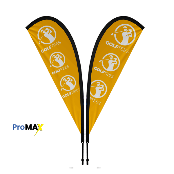 ProMAX Teardrop Banner 3m Double sided, Complete
