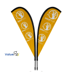 ValueFLEX Teardrop Banner 3m Double sided, Complete