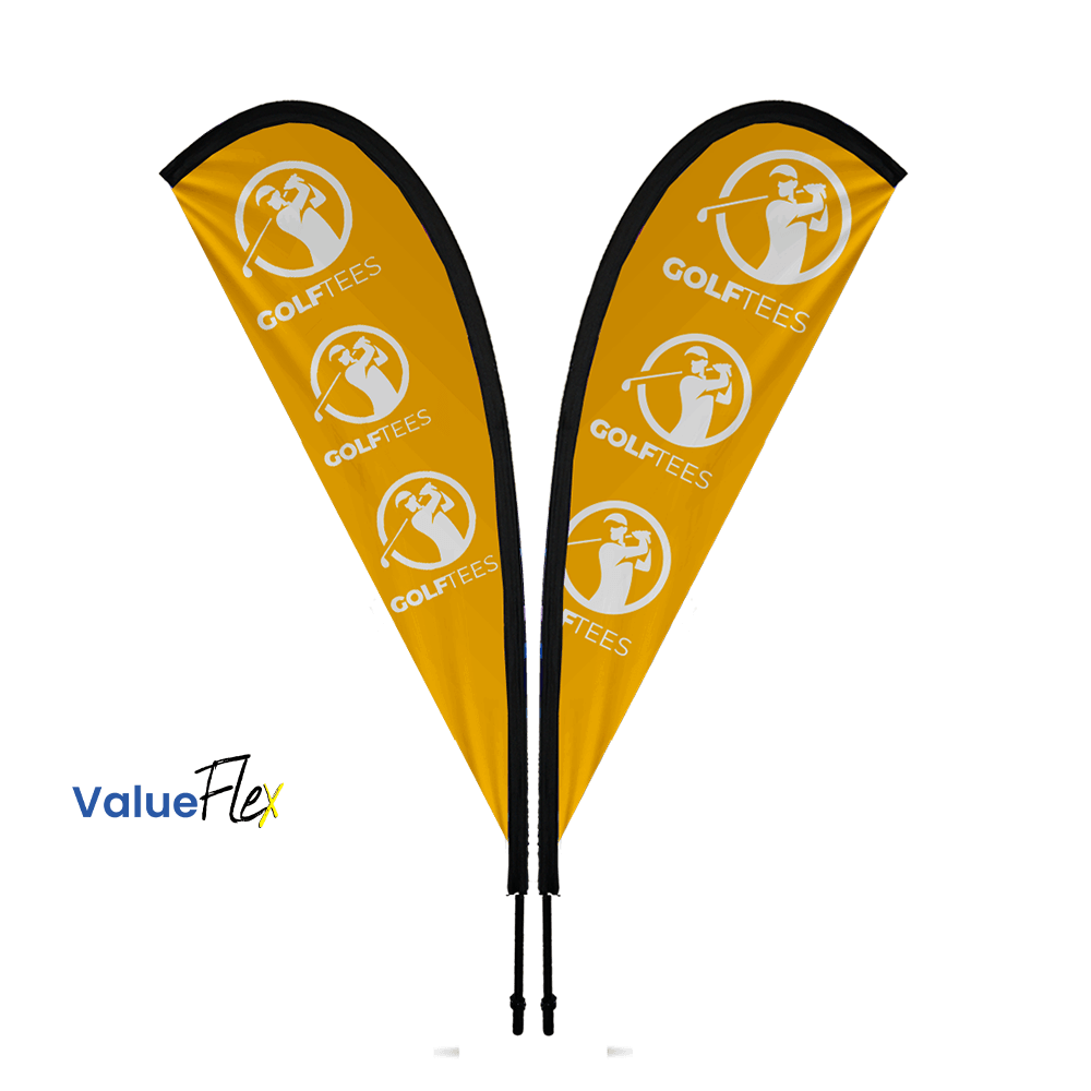 ValueFLEX Teardrop Banner 3m Double sided, Complete