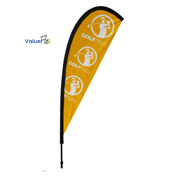 ValueFLEX Teardrop Banner 3m Single sided, Complete, Available in sets of 2